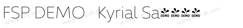 FSP DEMO   Kyrial Sa字体转换